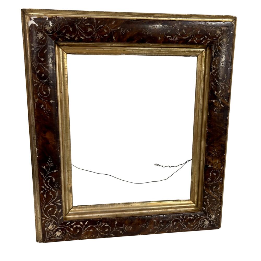 16x18" Antique Ornate Eastlake Victorian Picture Frame Vtg fits 10.5x13"